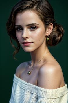 Emma Watson image generated by best celebrity model