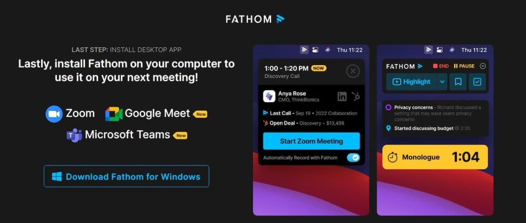 fathom-best-ai-tools-for-meetings