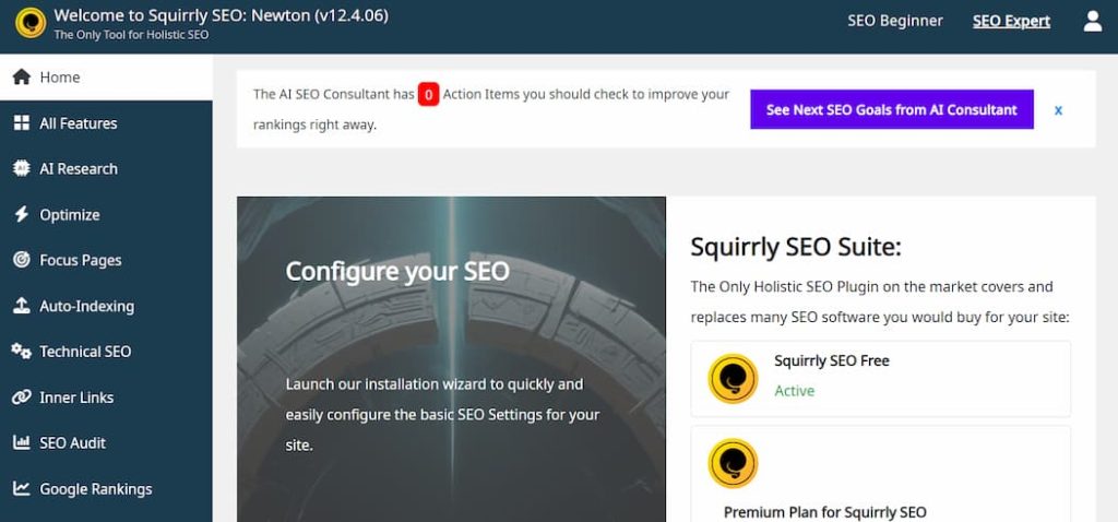 Squirrly WordPress Plugin Screenshot